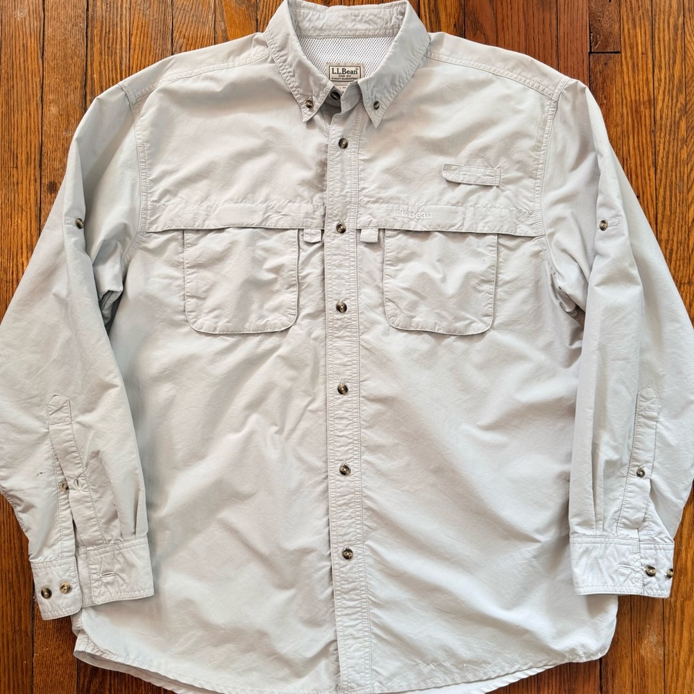 L.L. Bean Fisherman’s Long Sleeve Button Up Shirt